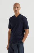 Brunello Cucinelli Cotton jersey V-neck T-shirt