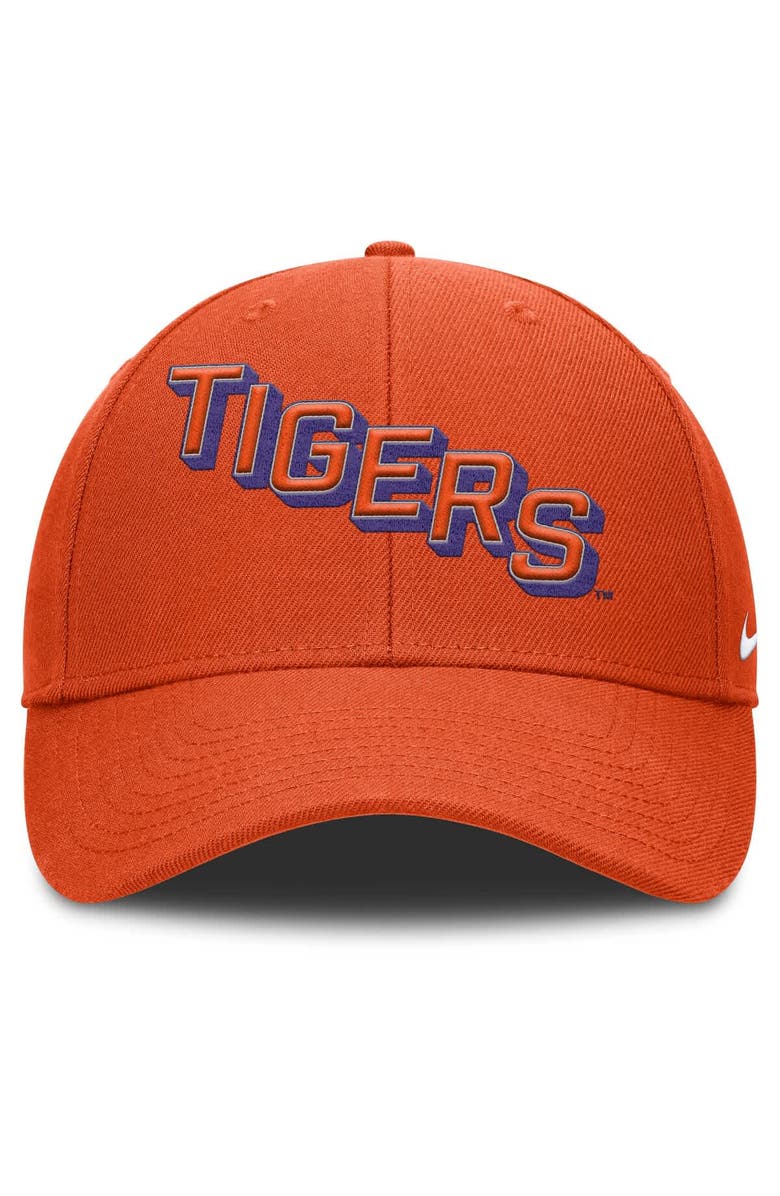 Nike Men's Nike Orange Clemson Tigers Slanted Primetime Rise Performance Adjustable Hat, Alternate, color, Orange