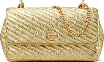 Mini Kira Moto Quilted Metallic Leather Convertible Shoulder Bag