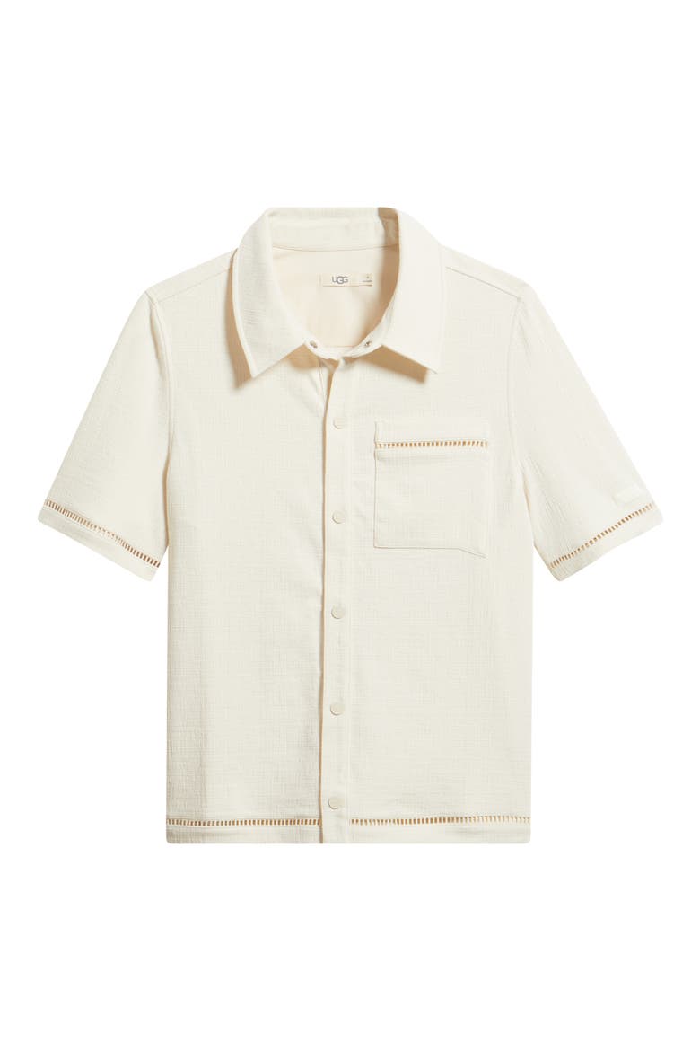 Devyn Short Sleeve Shirt, Alternate, color, CREAM