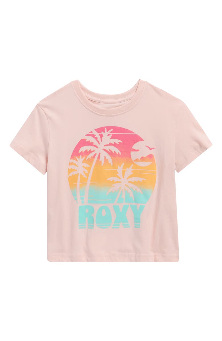 Roxy Kids' Circle Tropic Tee, Main, color, Veiled Rose