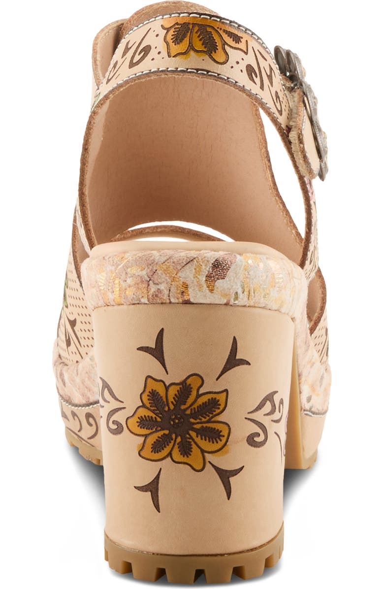 L'Artiste by Spring Step Jawdrop Sandal, Alternate, color, Beige Multi