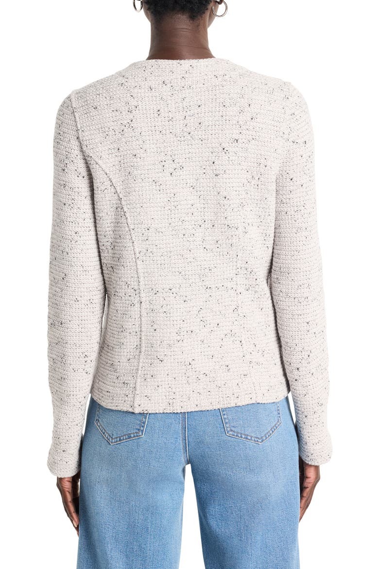 Woven & Knit Zip Jacket, Alternate, color, SUGAR COOKIE
