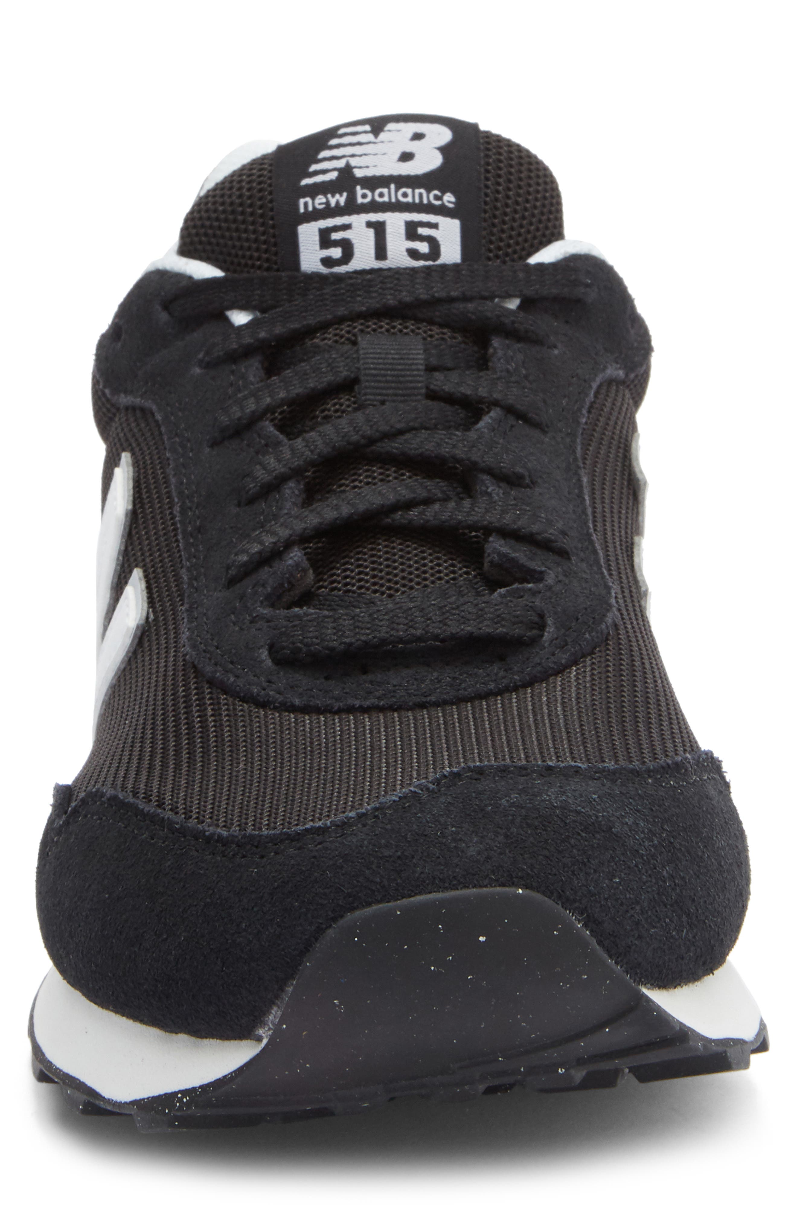 New Balance 515 Sneaker, Alternate, color, Black/ White