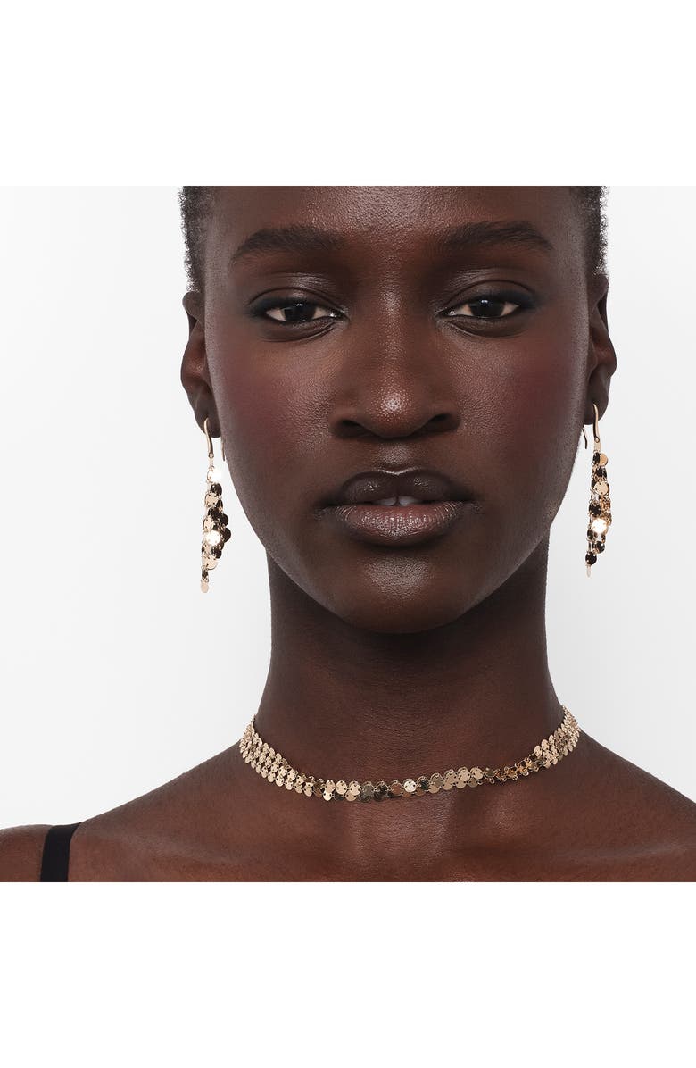 LANA 14K Gold Chain Mail 3-Row Necklace, Alternate, color, Yellow Gold