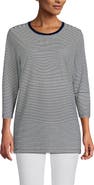 Lands' End 3/4 Sleeve Cotton Supima Tunic
