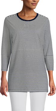 Lands' End 3/4 Sleeve Cotton Supima Tunic
