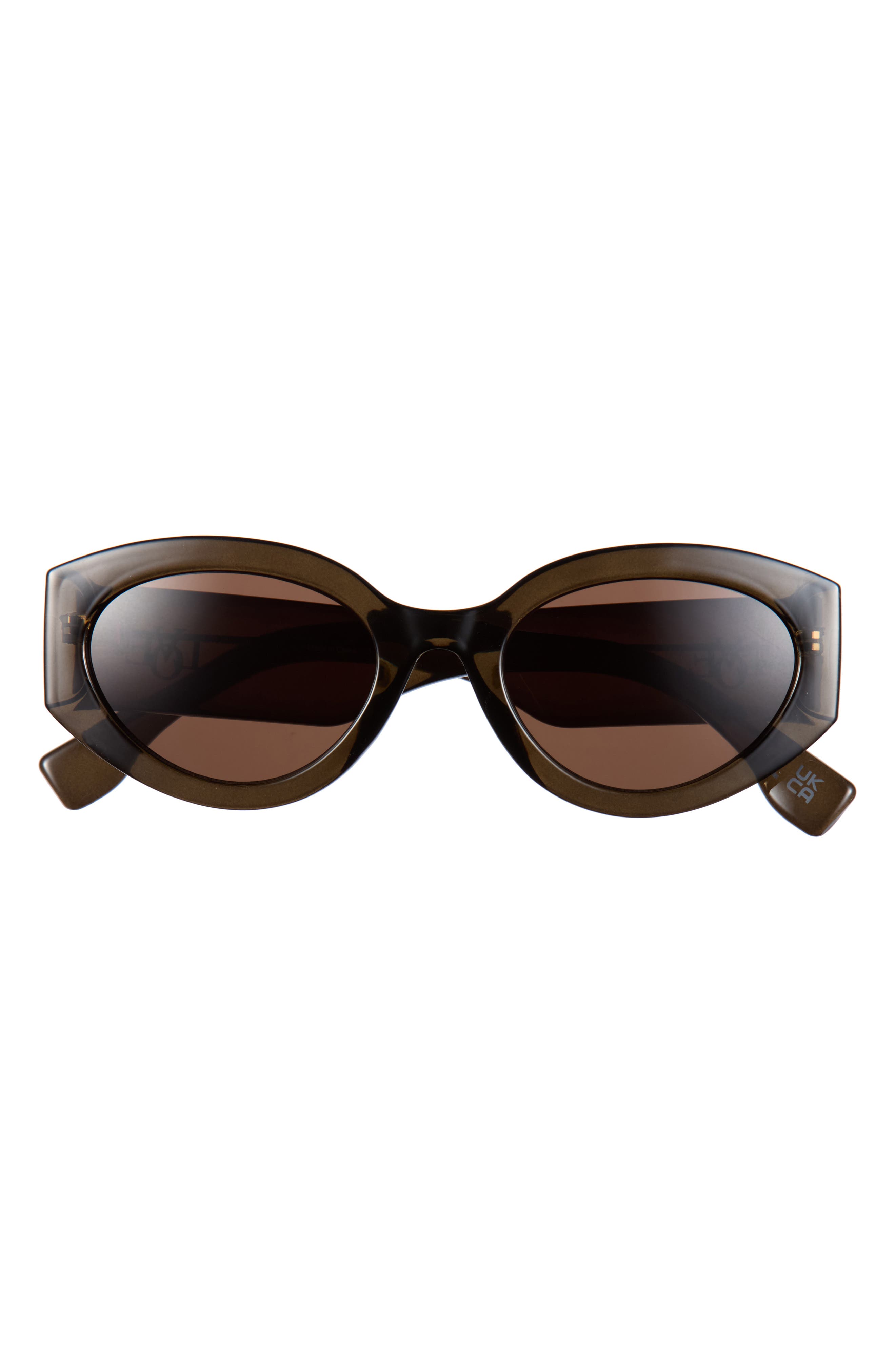 LM102 52mm Geometric Cat Eye Sunglasses