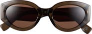 Love Moschino LM102 52mm Geometric Cat Eye Sunglasses