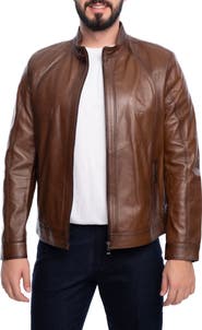 VELLAPAIS Smooth Leather Jacket