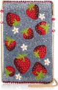 Mary Frances Accessories Strawberry Jam Crossbody Phone Bag