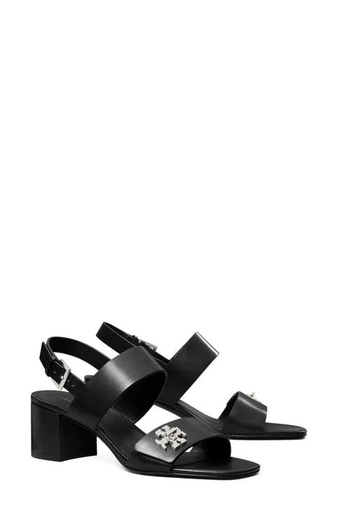 T Lock Block Heel Sandal (Women)