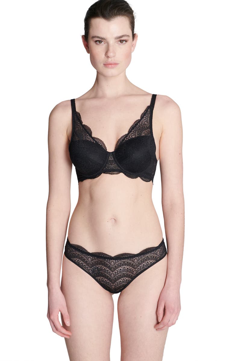 Simone Perele Karma Bikini Briefs, Alternate, color, Black