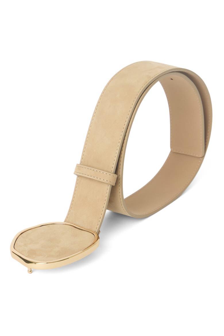 Imogen Nubuck Leather Belt, Alternate, color, MACCHIATO GOLD