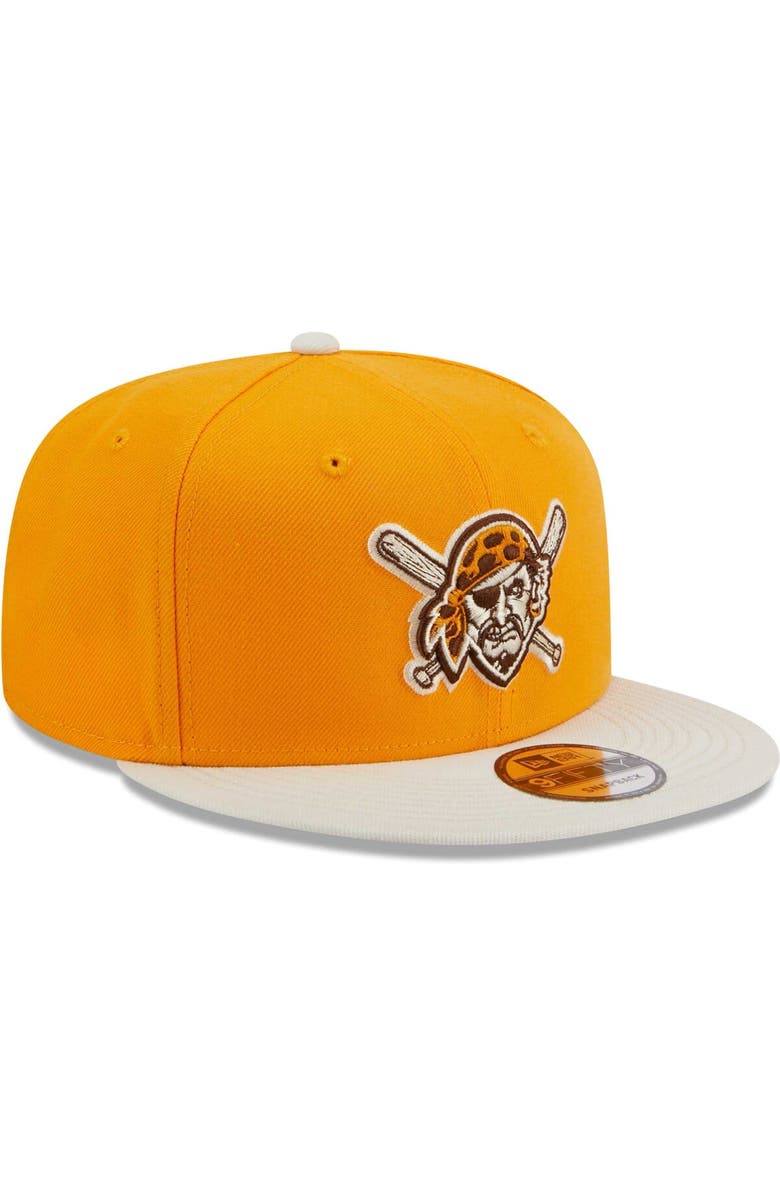 New Era Men's New Era Gold Pittsburgh Pirates Tiramisu  9FIFTY Snapback Hat, Alternate, color, 
