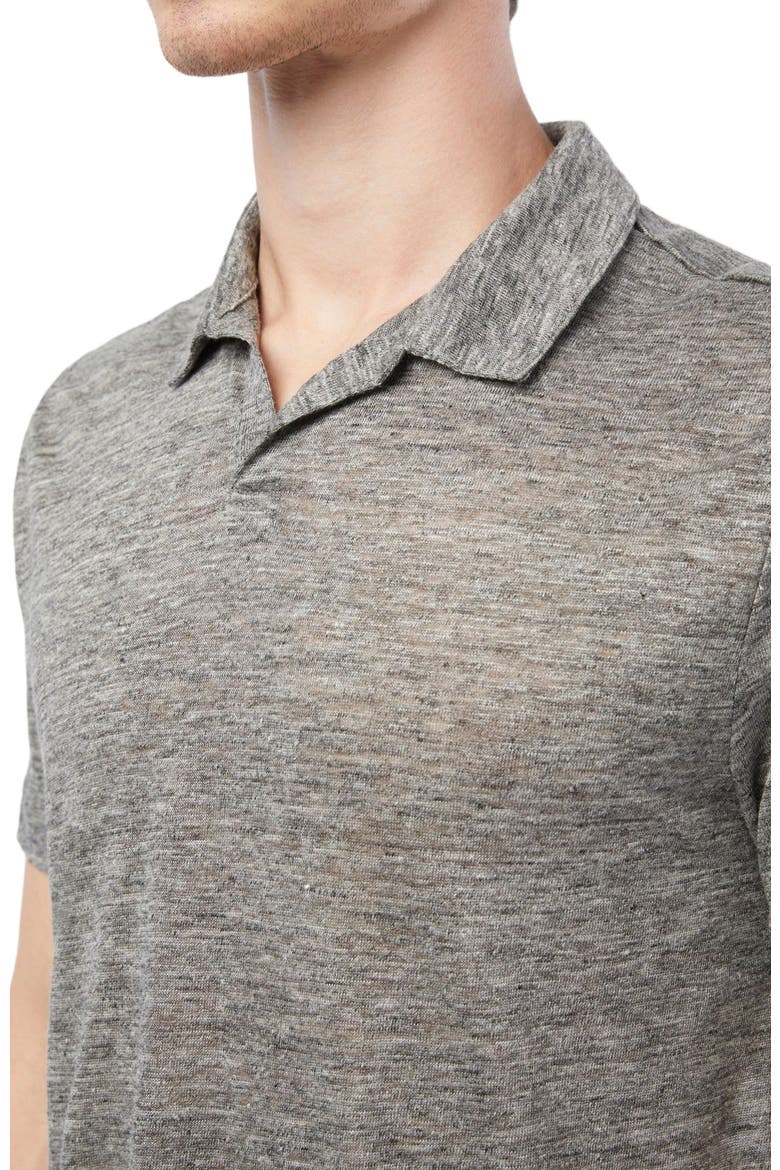 Shaun Linen Polo, Alternate, color, HEATHER GREY