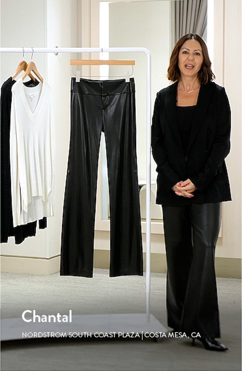 Faux Leather Flare Pants, sales video thumbnail