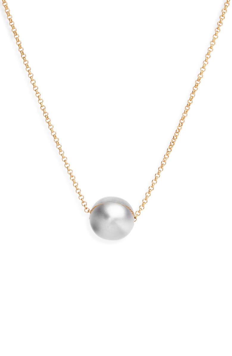 Isabel Marant Orb Pendant Necklace, Main, color, Dore/ Silver