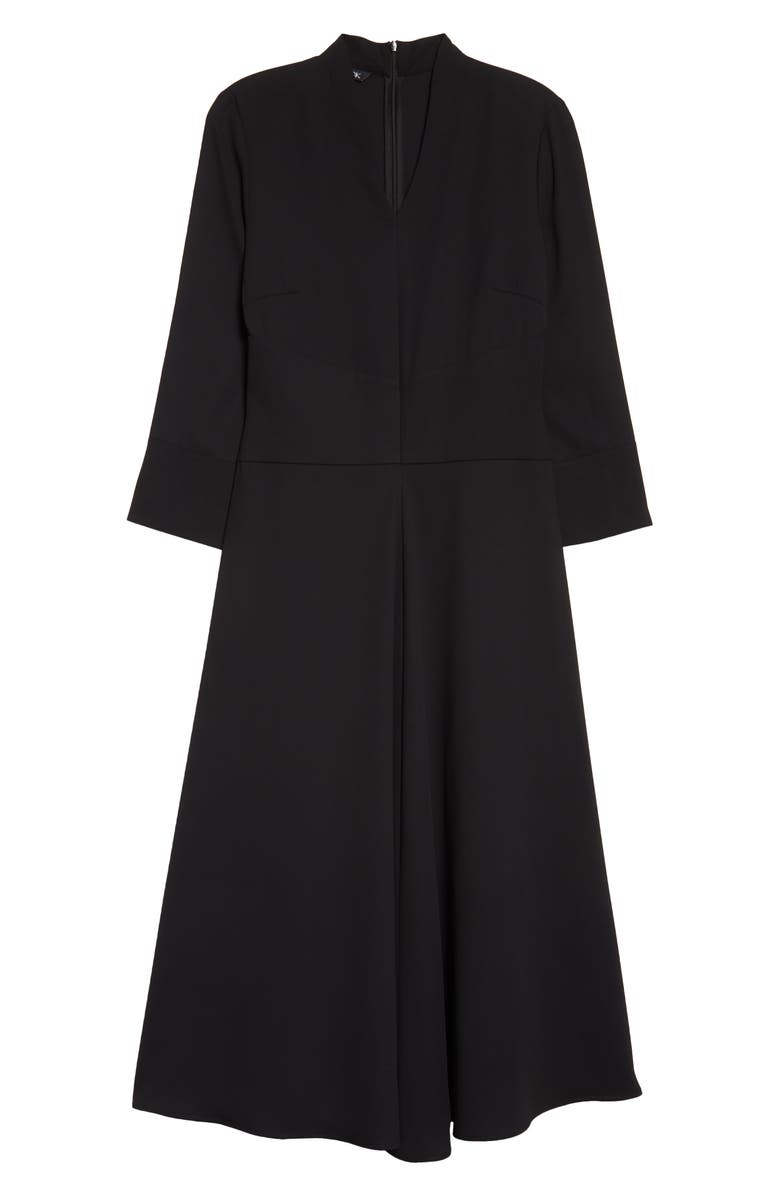 Misook Crêpe de Chine Midi Dress, Alternate, color,