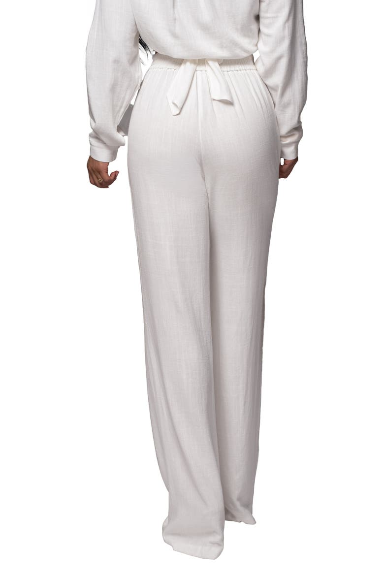 Thea Linen Pants, Alternate, color, Ivory