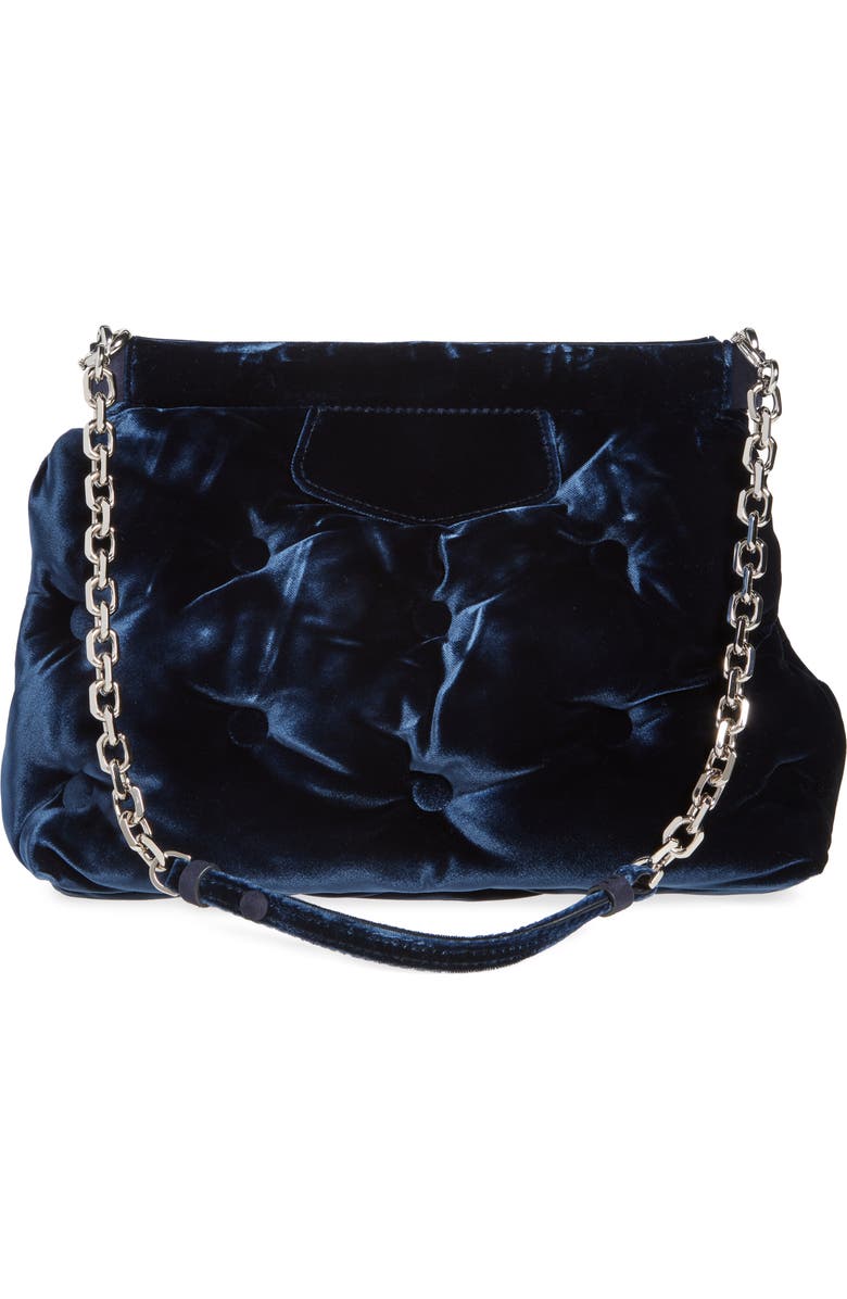 Maison Margiela Small Glam Slam Classique Velvet Clutch, Alternate, color,