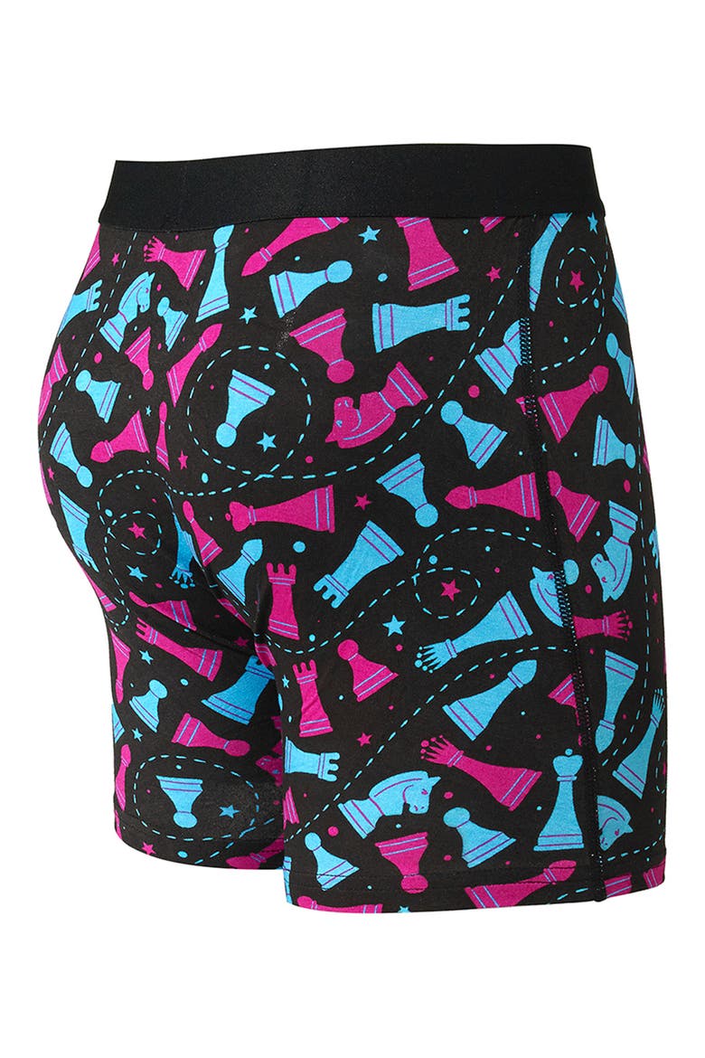 Checkmate Boxer Briefs, Alternate, color, BLACK