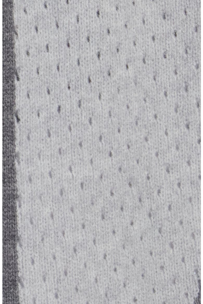 Contrast Trim Triangle Scarf, Alternate, color, GREY