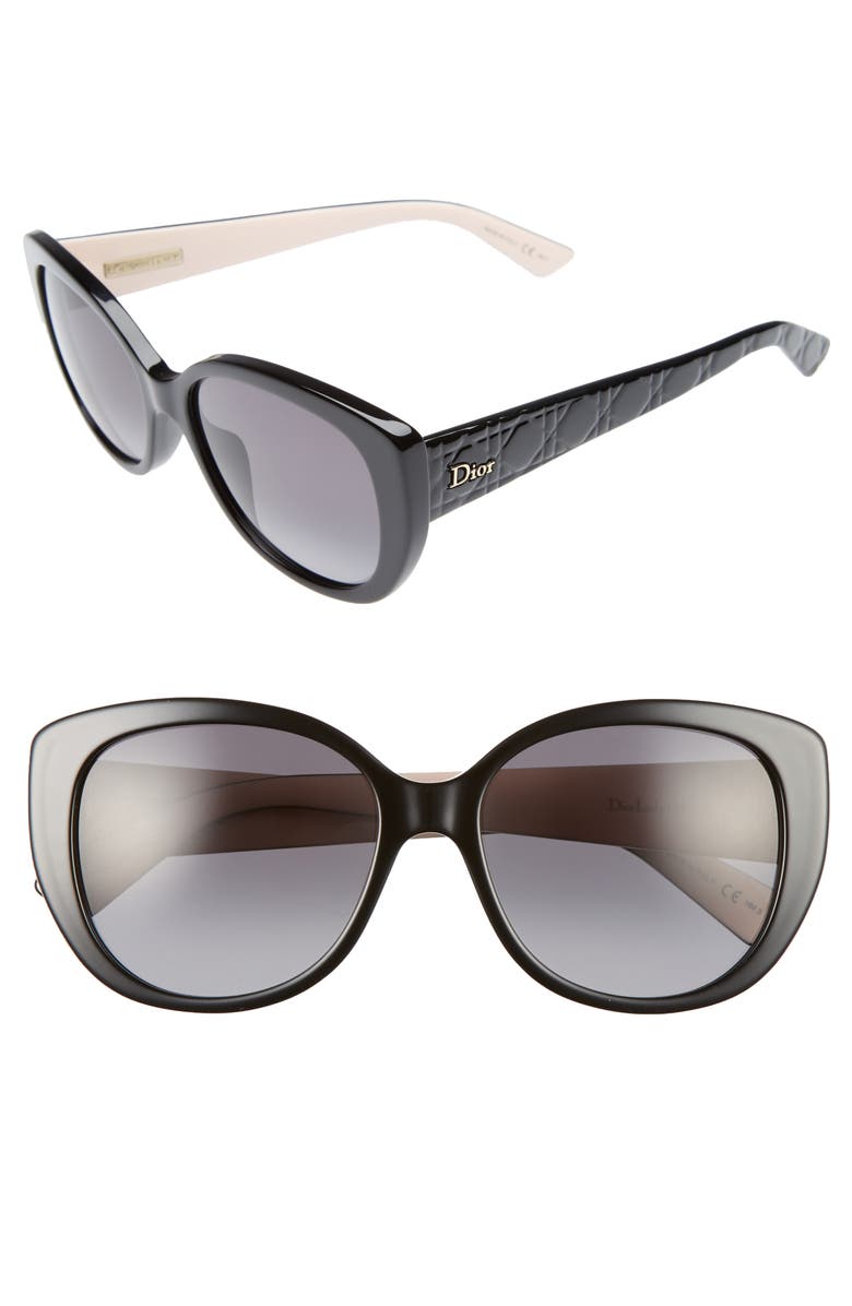 DIOR Lady 55mm Cat Eye Sunglasses, Main, color,