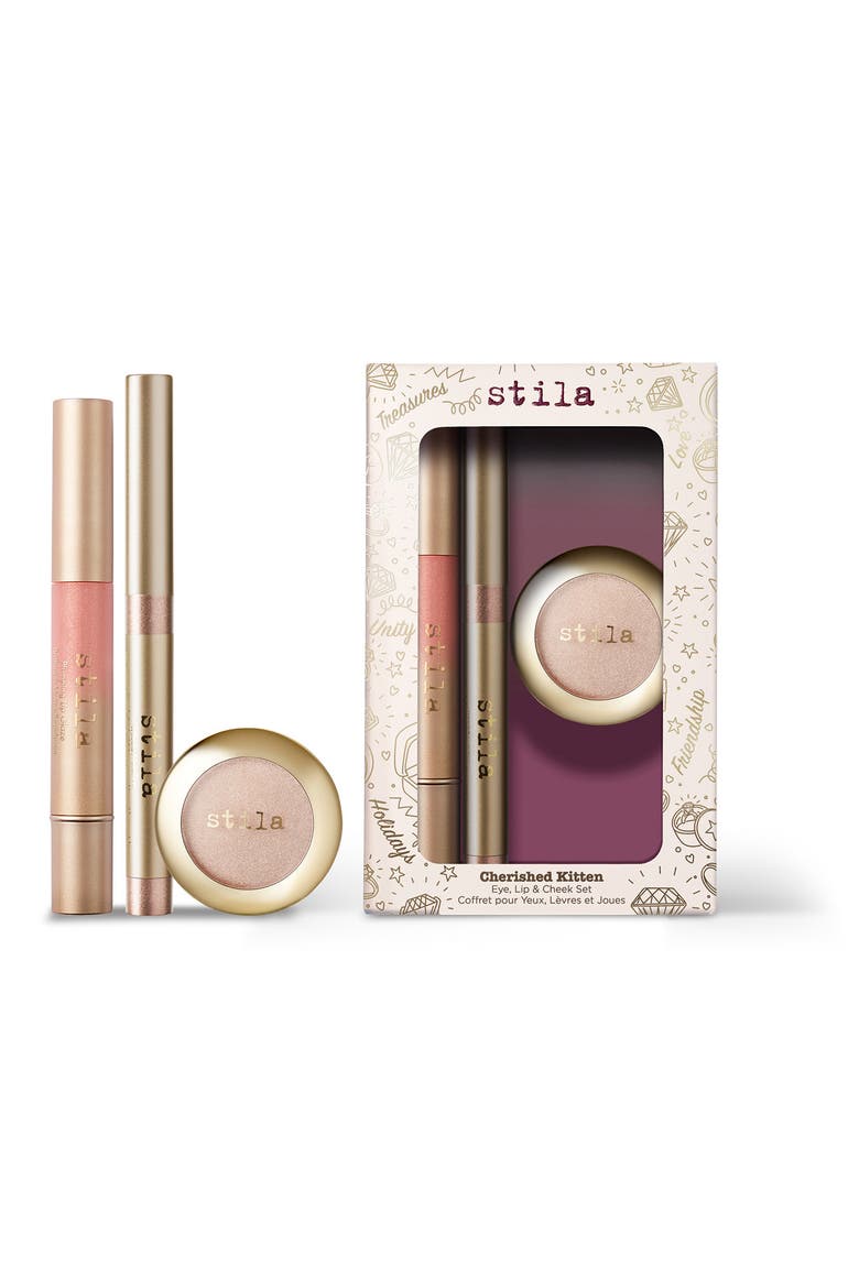 Cherished Kitten Eye, Lip & Cheek Set USD $68 Value, Main, color, NO COLOR