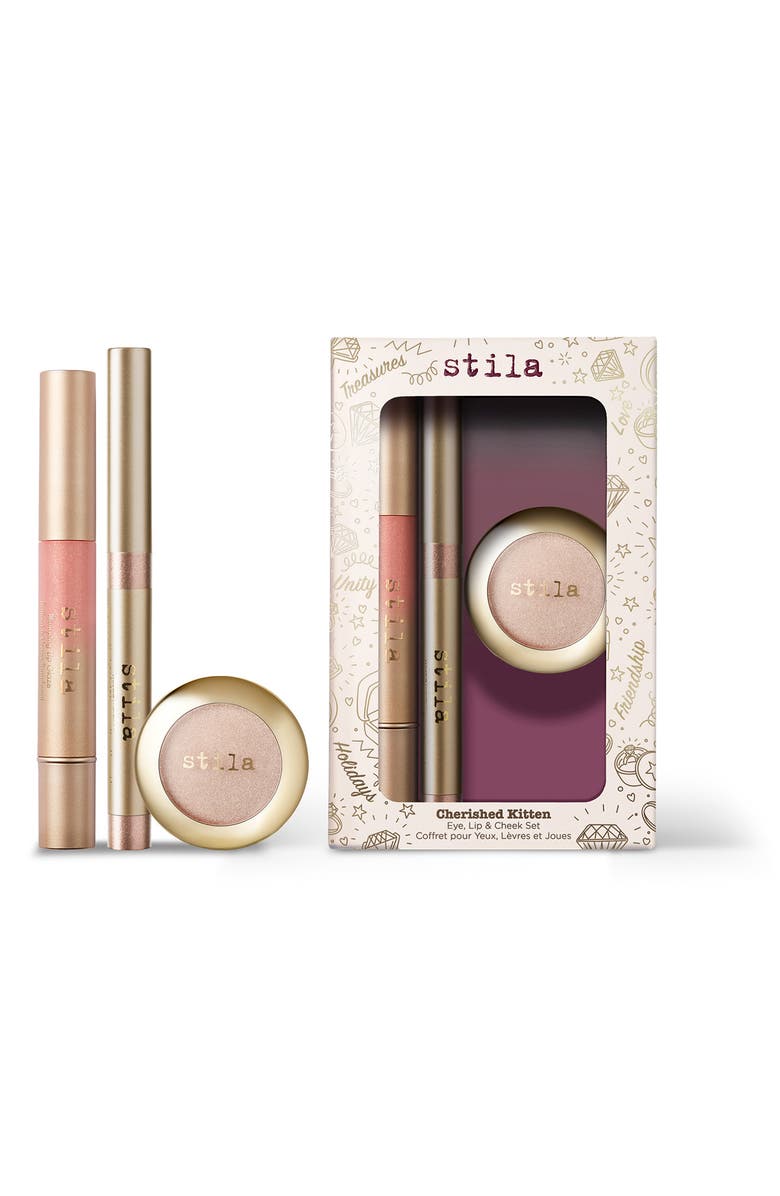 Stila Cherished Kitten Eye, Lip & Cheek Set USD $68 Value, Main, color,