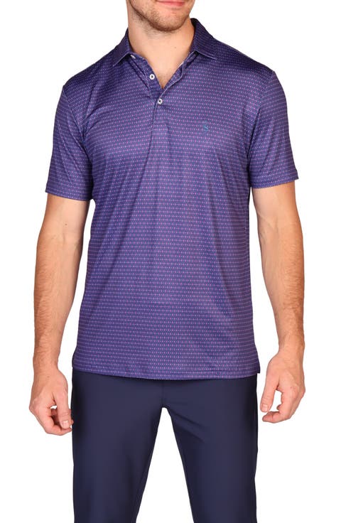 Dots & Diamonds Performance Golf Polo