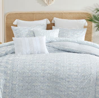 Eyelet Ikat Print Comforter & Shams Set