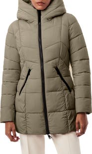 Bernardo Hooded Water Resistant Puffer Jacket