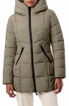 Bernardo Hooded Water Resistant Puffer Jacket