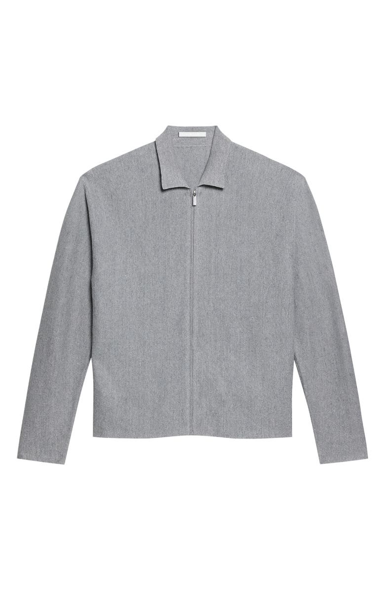 Helmut Lang Linen & Cotton Blend Zip Cardigan, Main, color, 