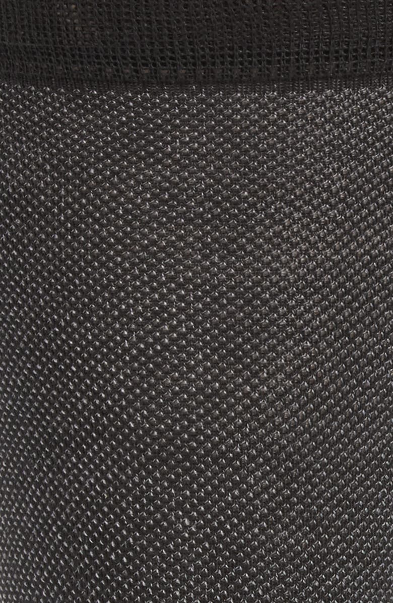 Cole Haan Piqué Texture Crew Socks, Alternate, color, Black