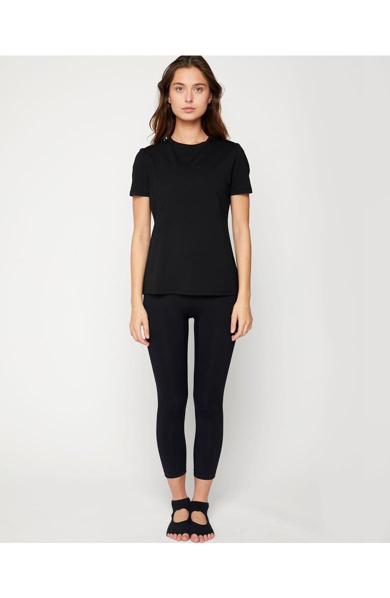 Rebody Active Pima Go Short Sleeve Top, Alternate, color, Black
