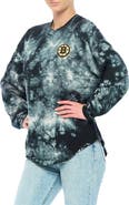 FANATICS Women's Fanatics Branded Black Boston Bruins Crystal-Dye Long Sleeve T-Shirt