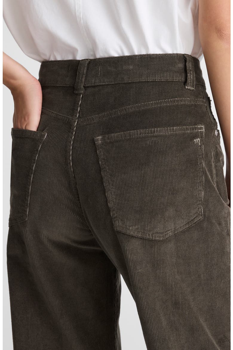 High Waist Balloon Corduroy Pants, Alternate, color, GRAPHITE GREEN