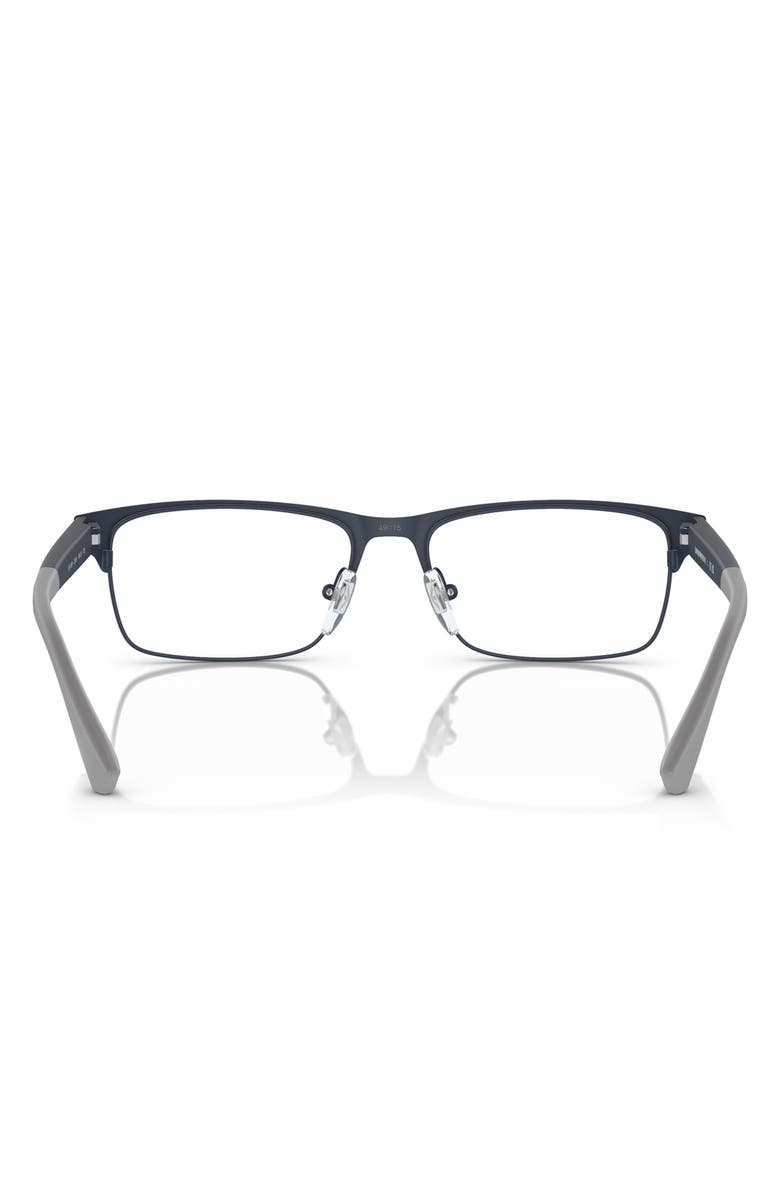 Emporio Armani Kids' 49mm Rectangle Optical Glasses, Alternate, color, Matte Blue / Demo Lens