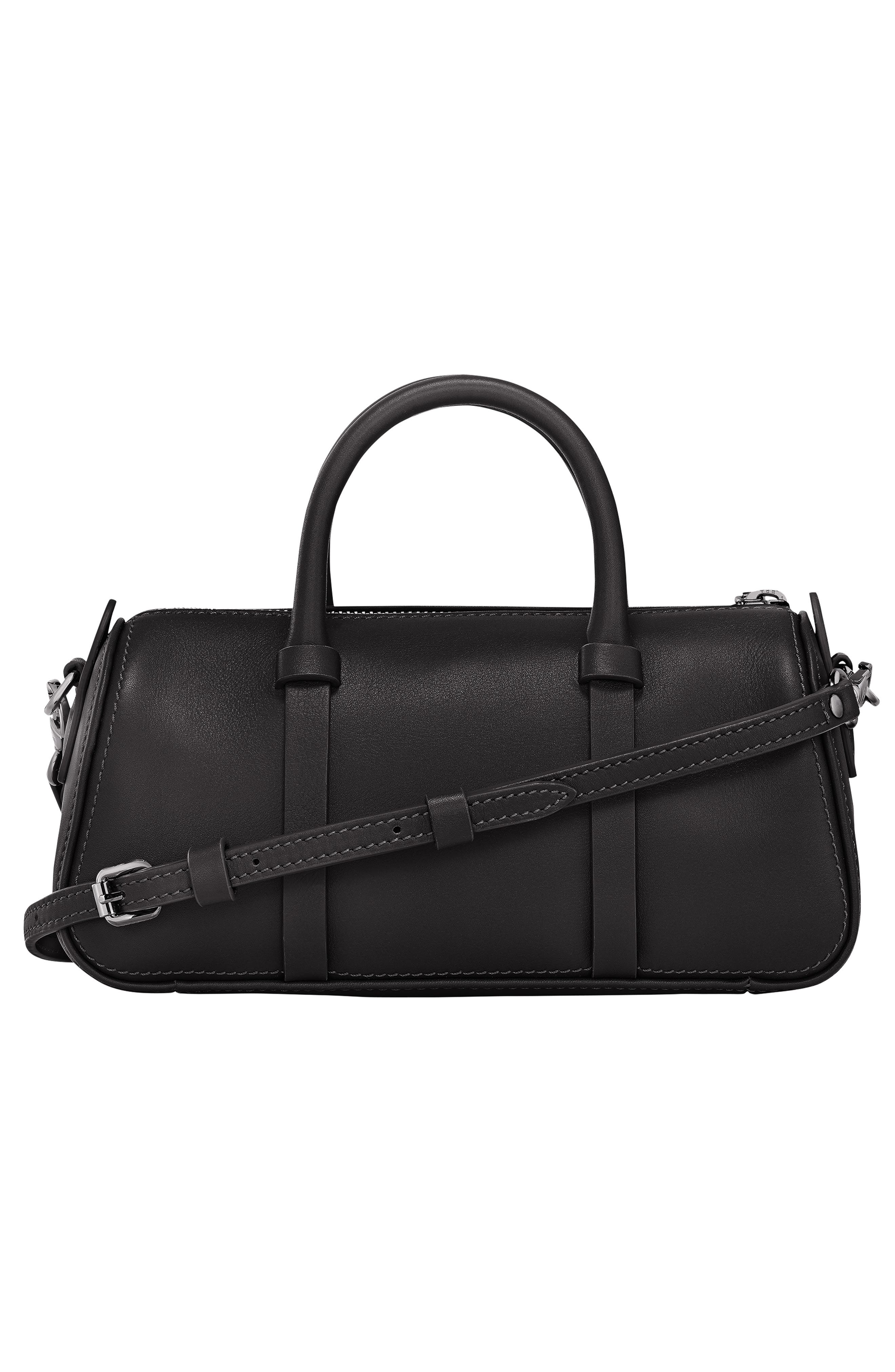 Longchamp Small Day Leather Bowling Bag, Alternate, color, Black