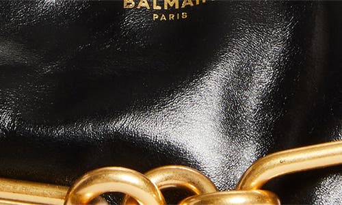 Balmain Sync Medium Chain Shoulder Bag In Calfskin