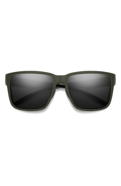 Emerge 60mm Polarized Rectangle Sunglasses