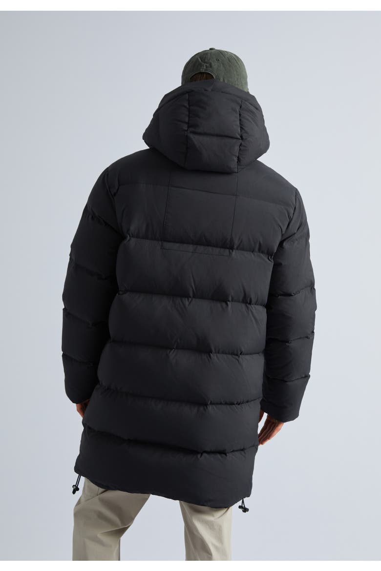 Insulated Longline Puffer Coat, Alternate, color, Black