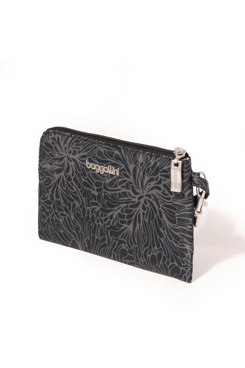 RFID Wristlet Wallet, Alternate, color, Midnight Blossom Print