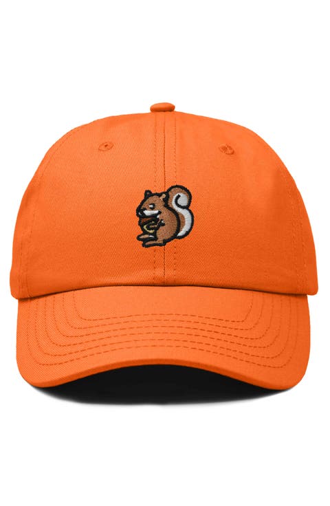 Squirrel Embroidered Outdoor Cap