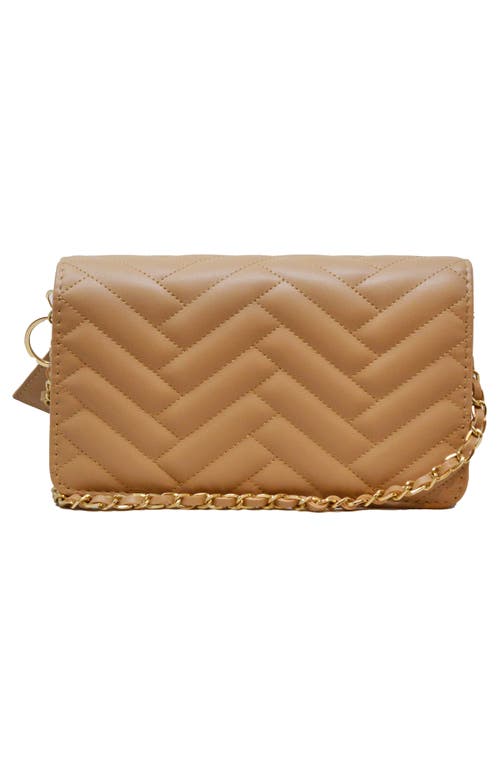 Bebe Sophia Large Crossbody Bag In Almond