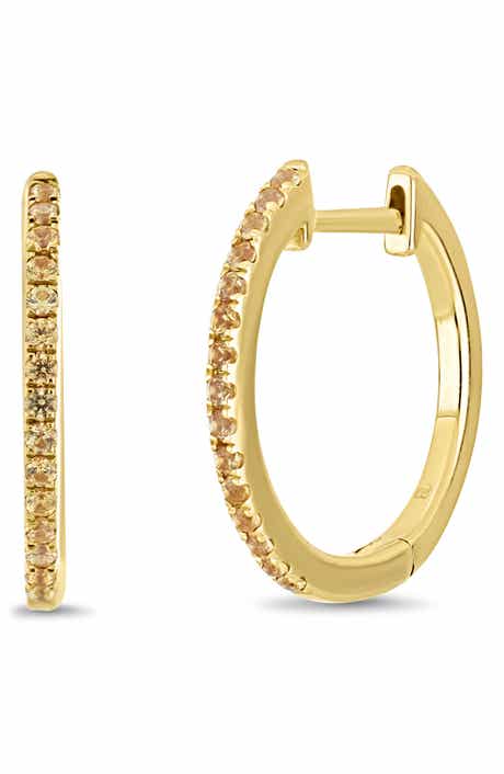 Bony Levy El Mar Sapphire Huggie Hoop Earrings