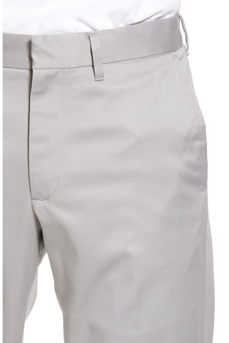 Slim Fit Non-Iron Chinos, Alternate, color, GREY ALLOY