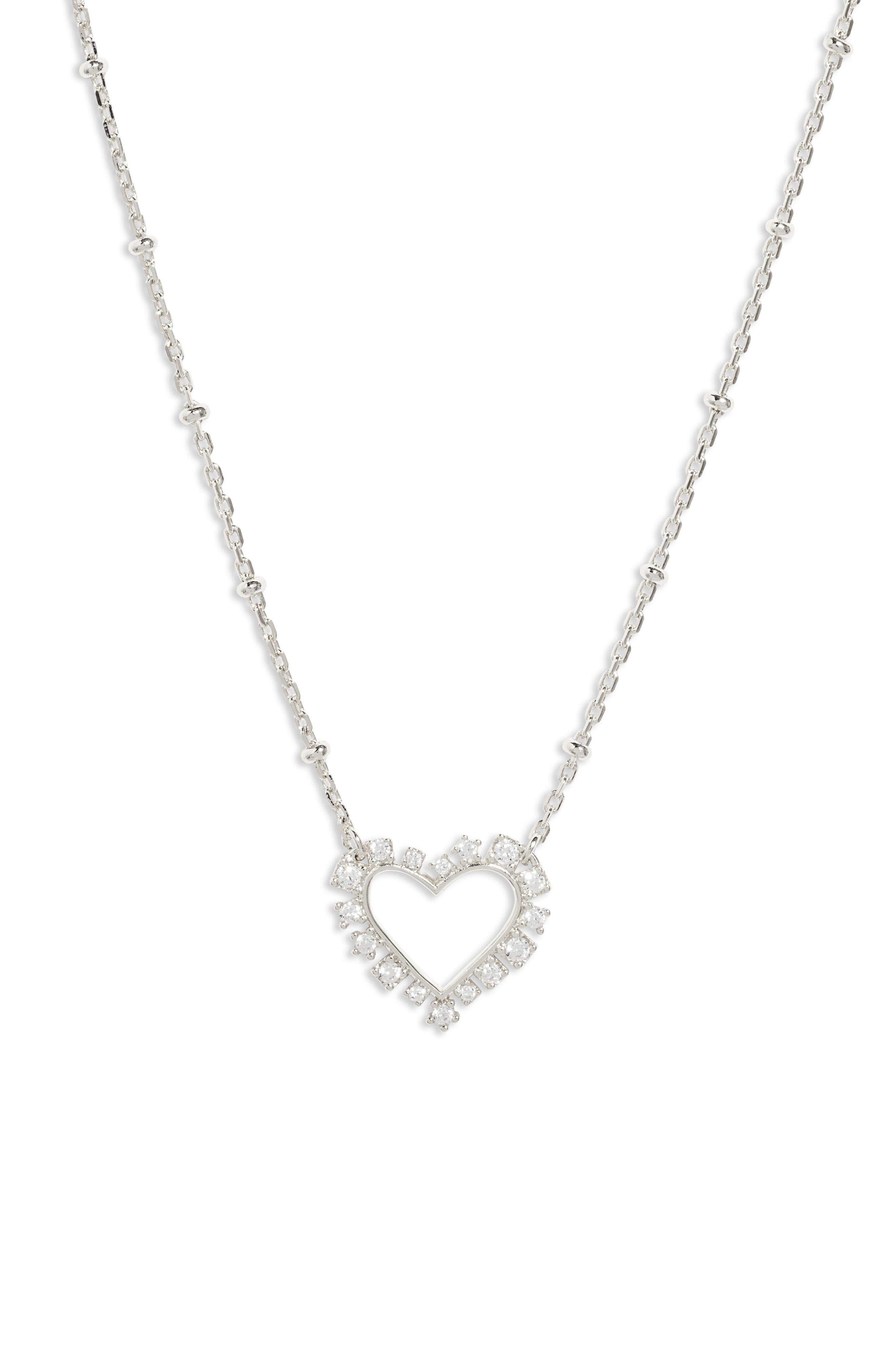 Kendra Scott Ari Heart Crystal Pendant Necklace (Women) | Nordstromrack